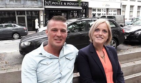 Niemiecka para z Berlina uprawia seks analny po spacerze po mieście