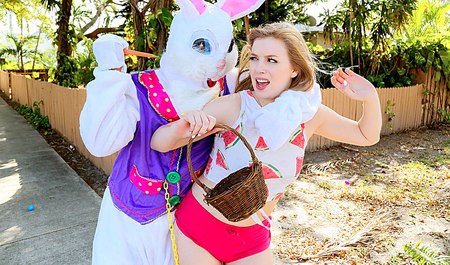 Facet ochronił dziewczynę przed królikiem i dla uczczenia tej uroczystości usmażył ślicznotkę