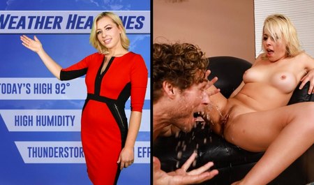 W ciągu dnia rucha się w centralnym studiu telewizyjnym, a wieczorami z reżyserem