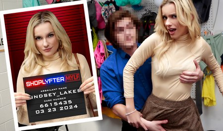 Żona księdza odpokutowuje za swój grzech ruchając się z ochroniarzem po zatrzymaniu przy kasie