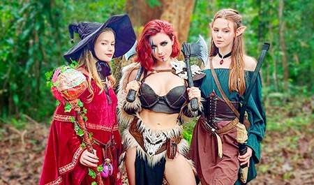 Cosplay do gry Dungeons and Dragons, którego głównym zadaniem jest doprowadzenie bohaterki do orgazmu
