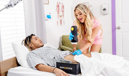 Pomógł czarnemu facetowi z masturbatorem, a także uprawiał seks