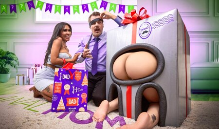 Анальный секс с парой падчериц в день юбилейного дня рождения!